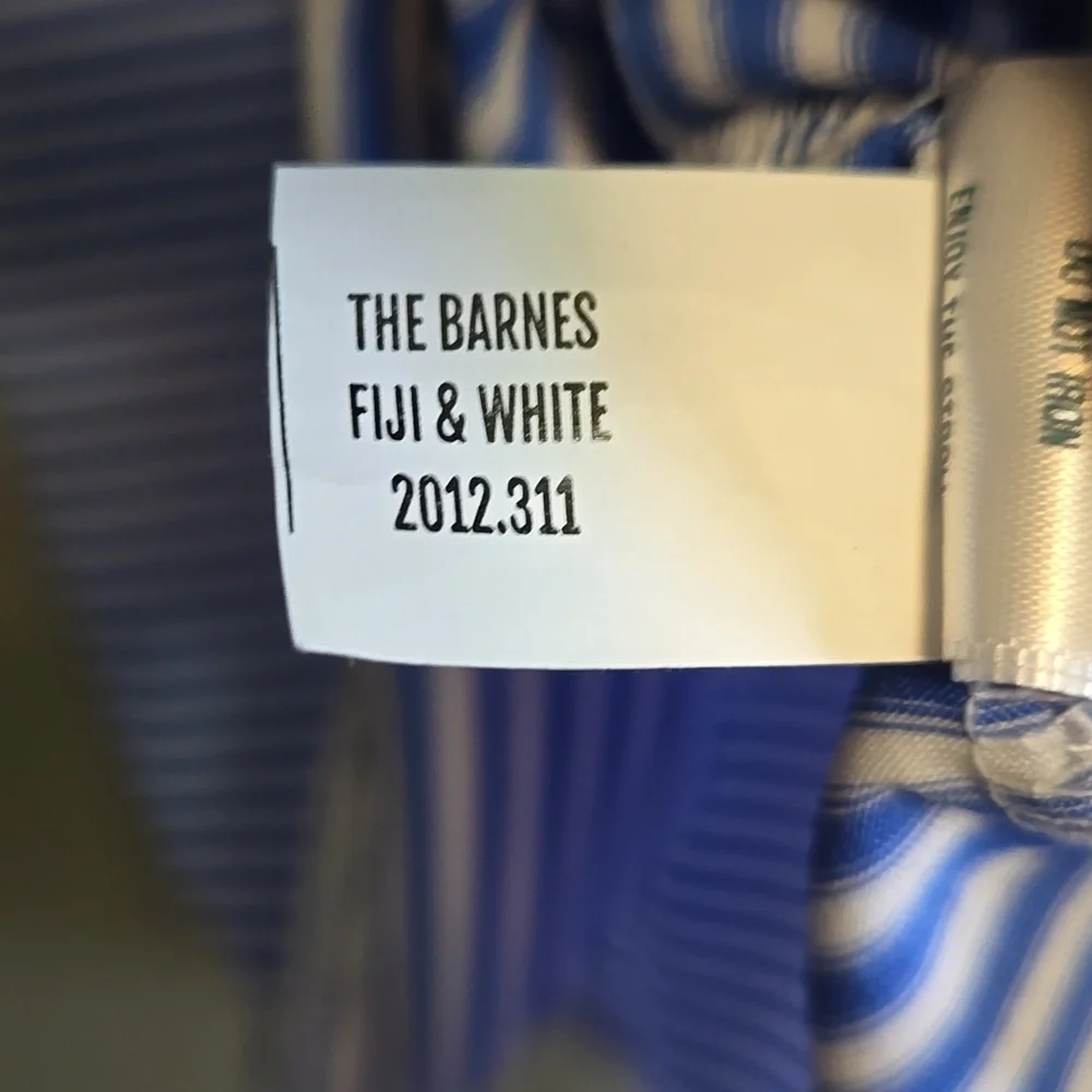Holderness & Bourne Tailored Fit "The Barnes" Polo Fiji & White- Small - Picture 8 of 10